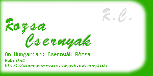 rozsa csernyak business card